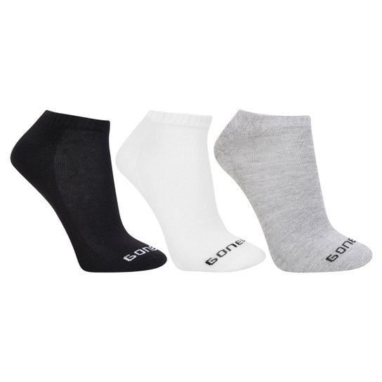 Meia Gonew Sem Cano Pacote c/3 Pares - Branco+Cinza é ruim? Meia Gonew Sem Cano Pacote c/3 Pares - Branco+Cinza é boa?