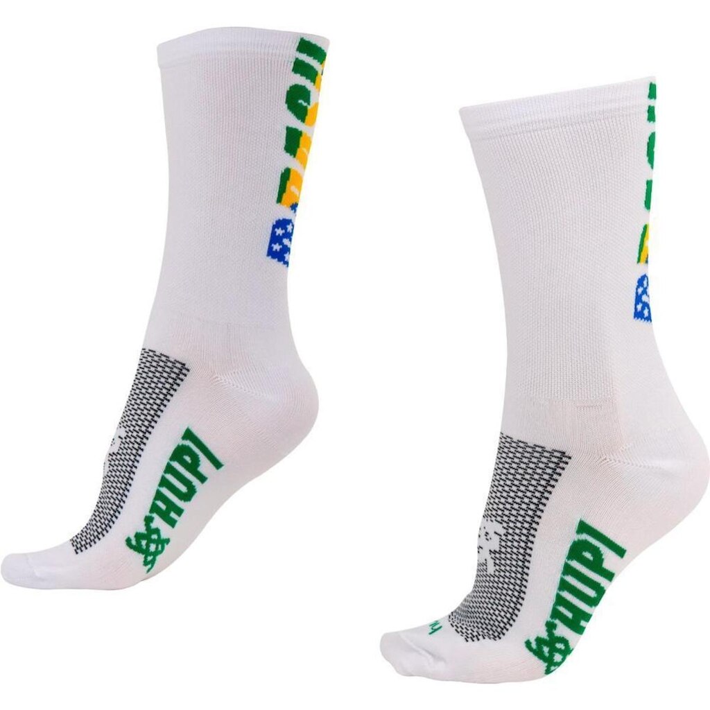Meia HUPI Brasil 5.0 Branco