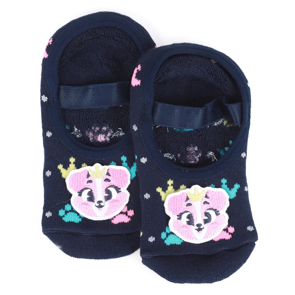 Meia Infantil Puket Sapatilha Boneca Com Aplique Menina