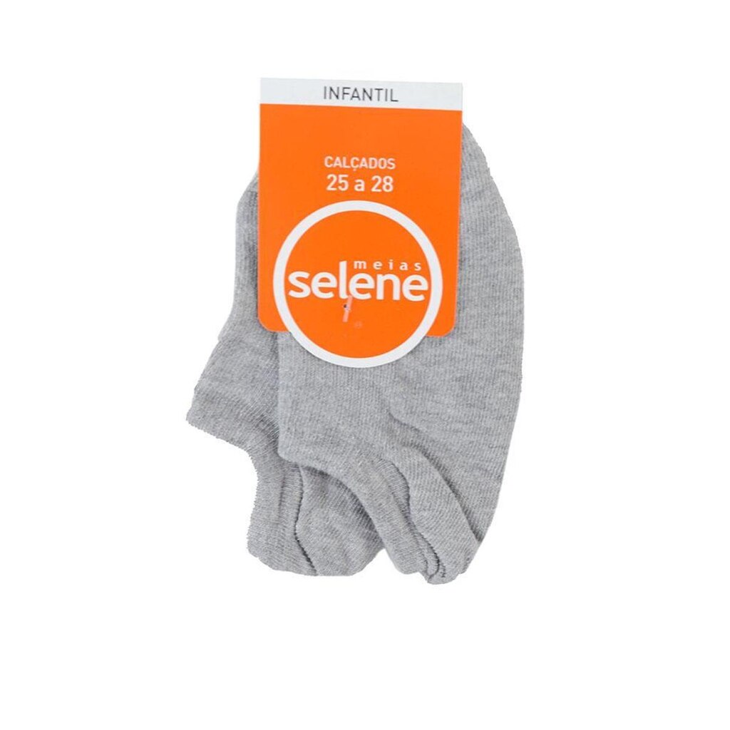 Meia Infantil Selene Sapatilha Cinza Mescla - 2130001