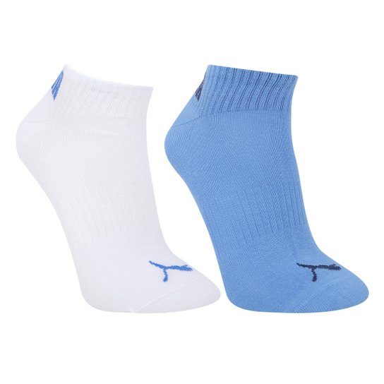 Meia Soquete Puma Pacote c/2 Pares Masculina - Azul+Branco é ruim? Meia Soquete Puma Pacote c/2 Pares Masculina - Azul+Branco é boa?