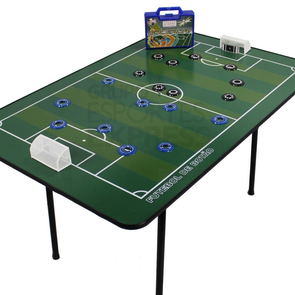 Mesa De Futebol De Botão 2 times Completos e Maleta Klopf