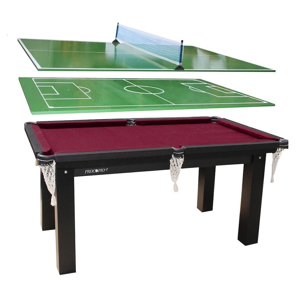 Mesa Sinuca Bilhar,Futebol Botao,Ping Pong 1.85 x 1.07 T Vinho