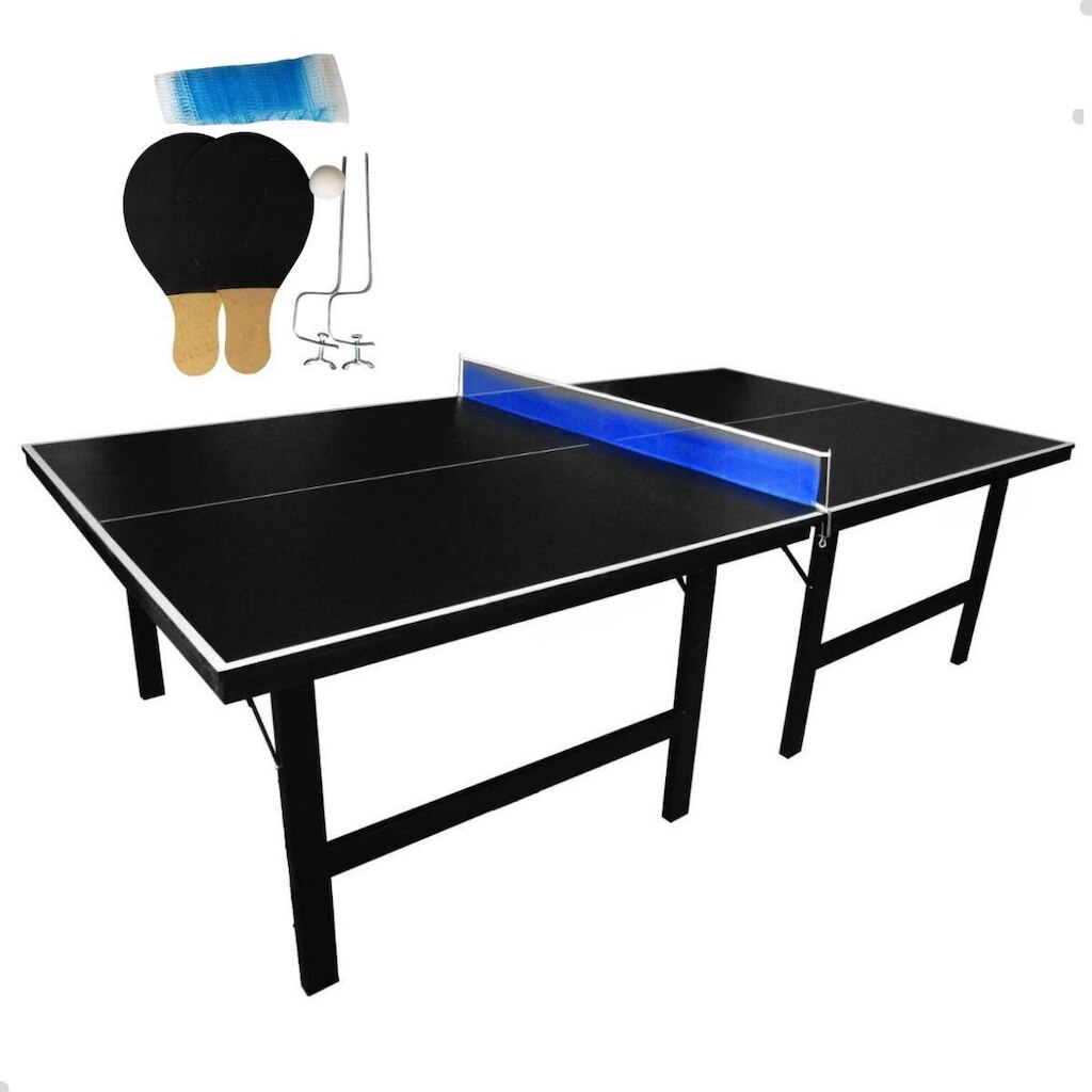 Mesa Tênis de Mesa Ping Pong 18mm Rede Raquete MDF Sports