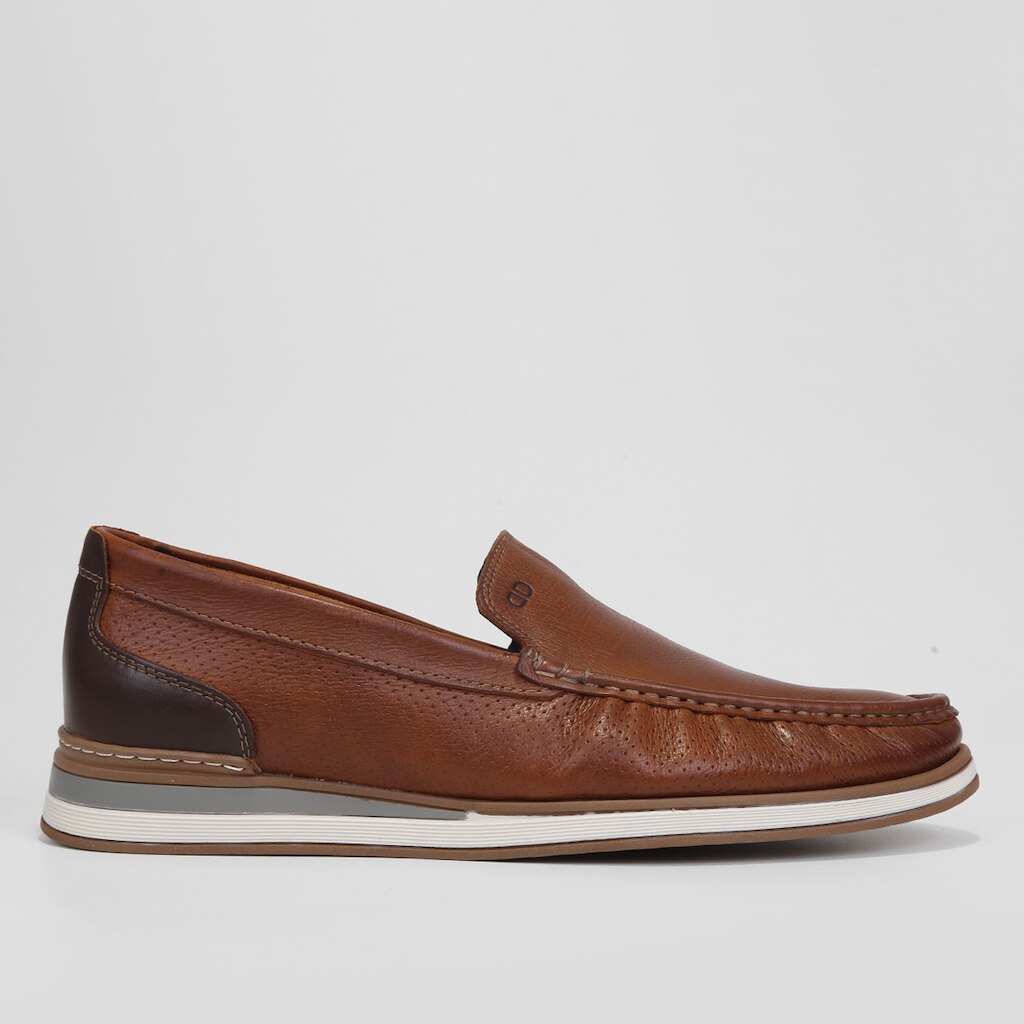 Mocassim Couro Democrata Flow Masculino