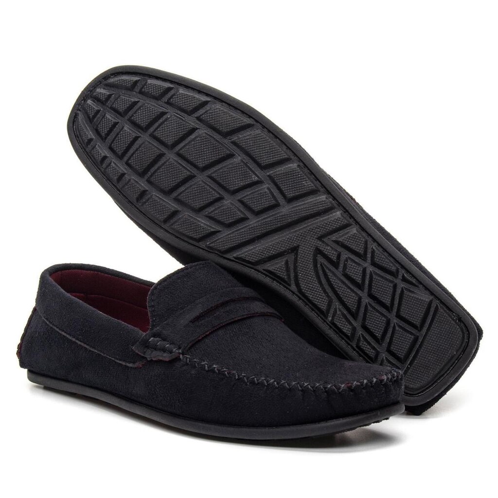 Mocassim Estilo Drive Masculino Em Camurça Casual