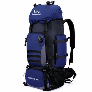 Mochila Camping Trilha Viagem Cargueira Caminhada Grande 90l