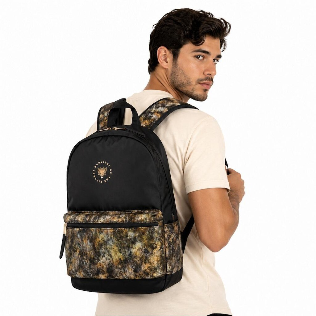 Mochila Cavalera Grande Estampada Escolar Trabalho Notebook 19 Litros