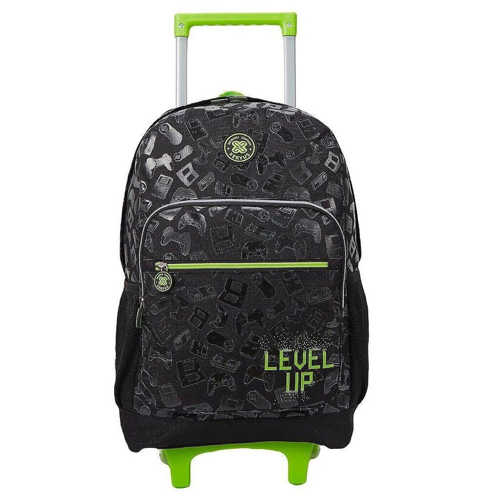 Mochila de Rodinhas Xeryus 16 College Game Control Preto