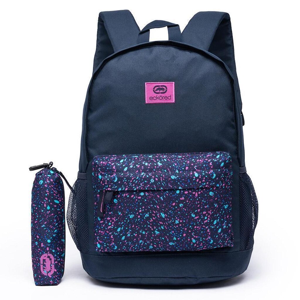Mochila Ecko Casual Reforçada Faculdade Resistente Dia a Dia 17 L - Estampado