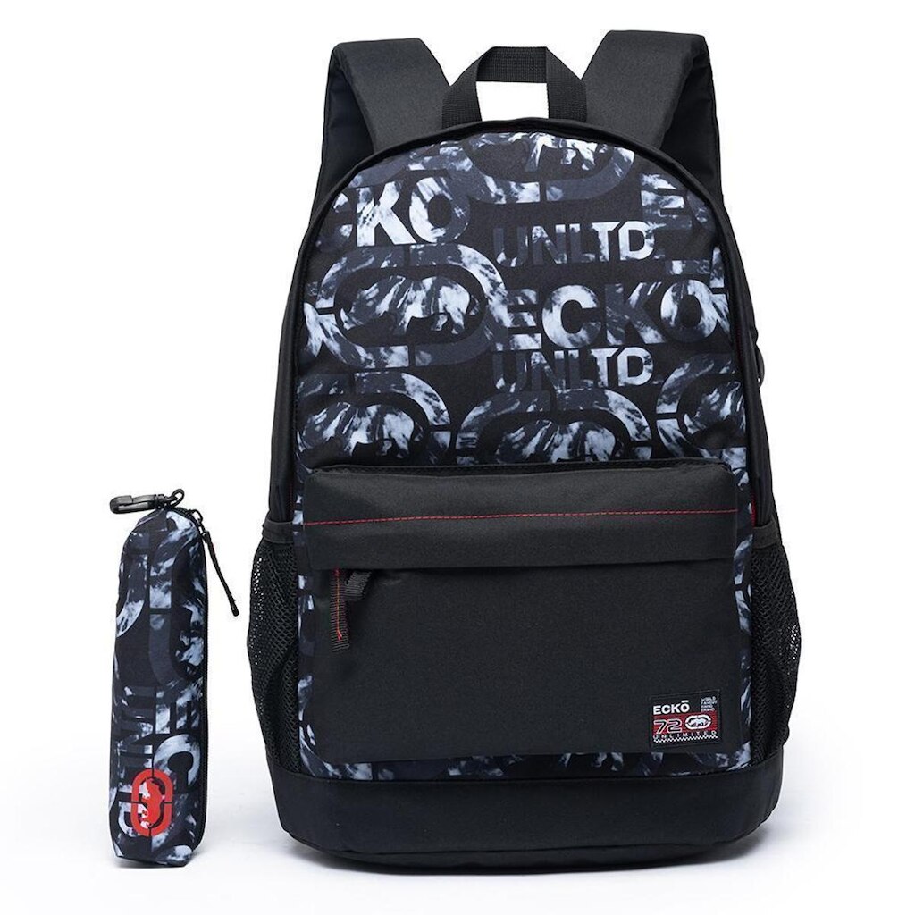 Mochila Ecko Casual Reforçada Faculdade Resistente Dia a Dia 17 L - Estampado