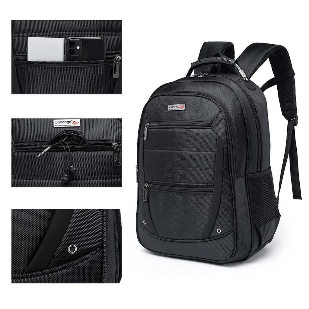 Mochila Masculina Executiva Onbongo Reforçada Notebook Laptop 18 litros