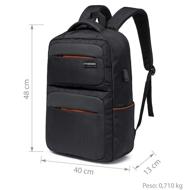 Mochila Swissport Executiva C/ Adaptador Usb 25 Litros