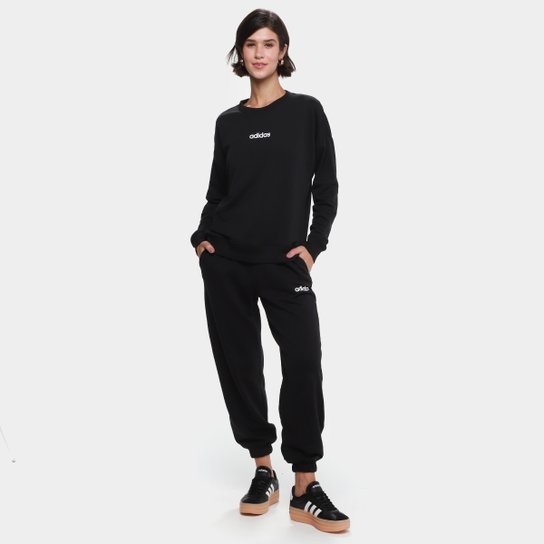 Moletom Adidas Logo Linear Feminino