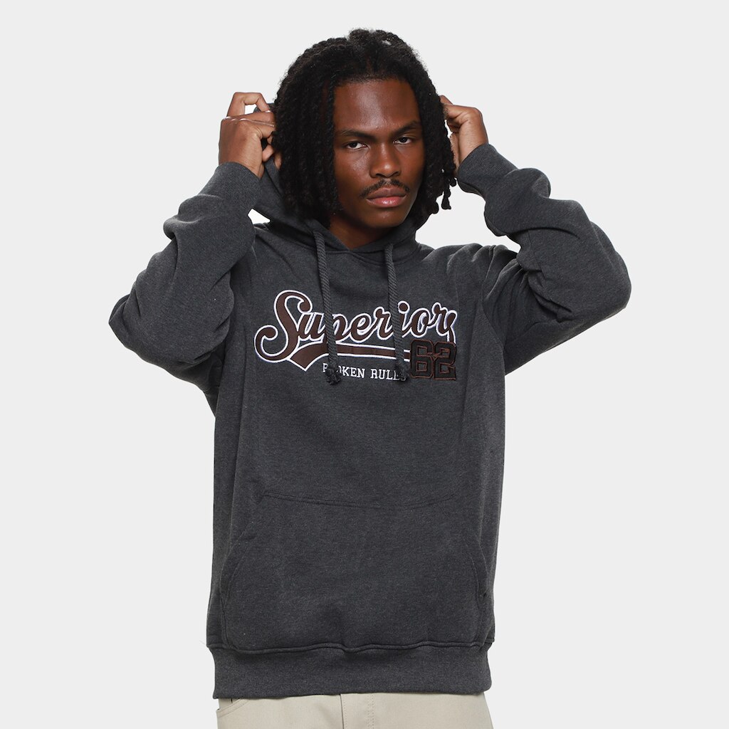 Moletom Broken Rules Bordado Masculino