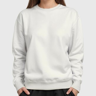 Moletom Feminino Gola Redonda Básico Benellys