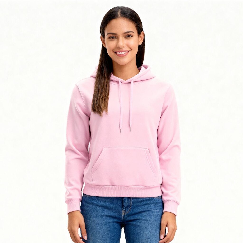Moletom Feminino Liso Abrigo Blusa Moleton Casaco com Capuz