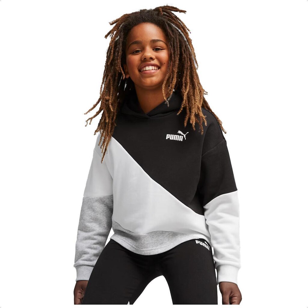 Moletom Infantil Puma Power Cat Capuz TR Menina