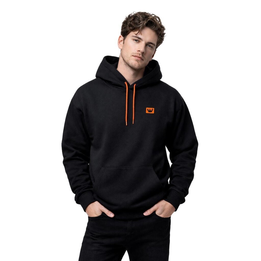 Moletom Masculino Canguru com Capuz Flanelado Estampado Relaxado Casual Inverno Confortável