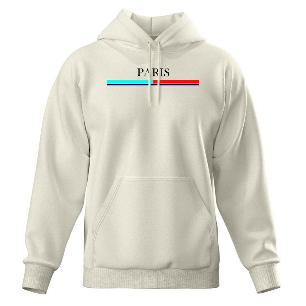 Moletom Modelo Canguru Com Capuz Masculino e Feminino Paris Inverno