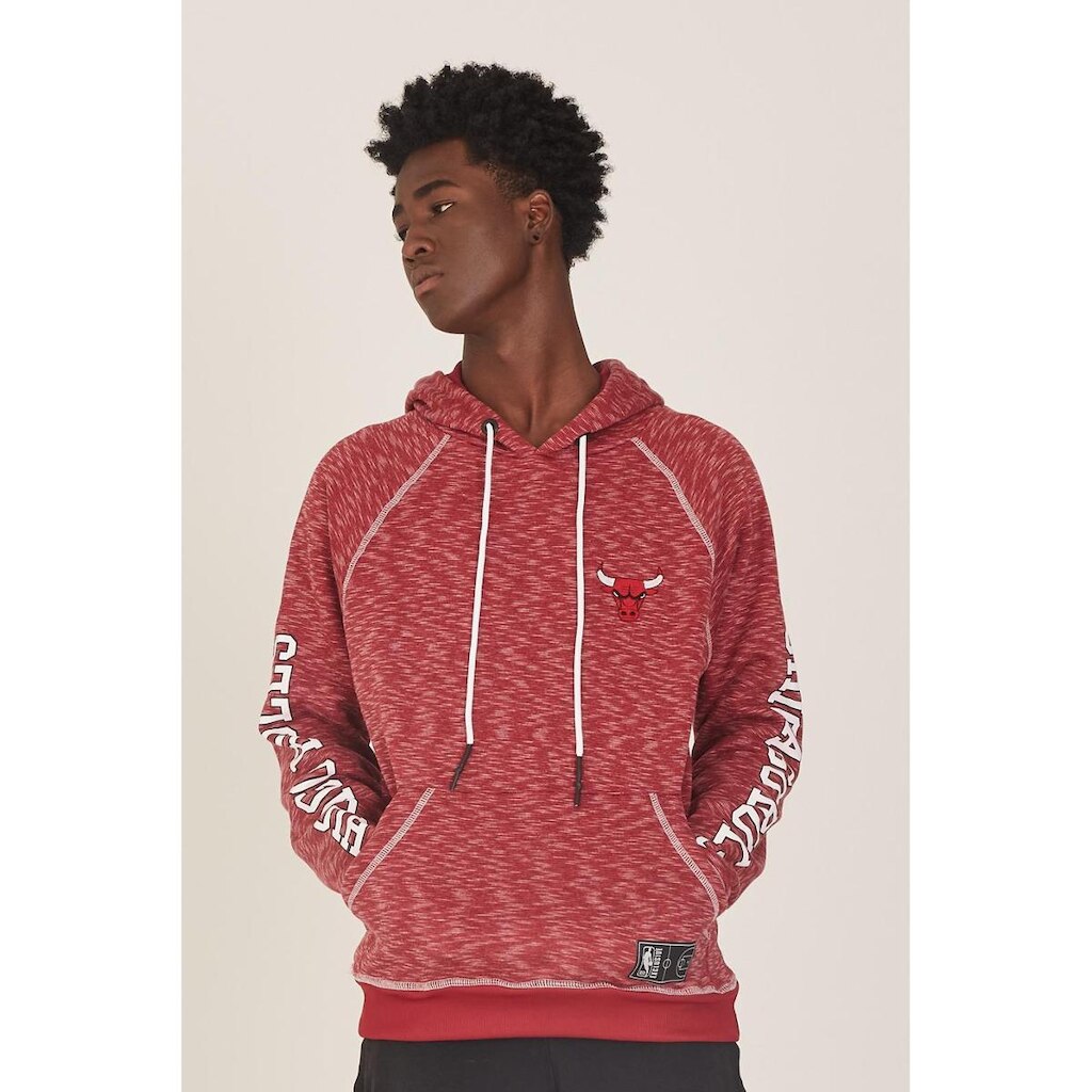 Moletom NBA Fechado Com Capuz Chicago Bulls Masculino