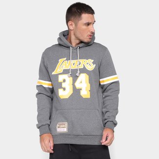 Moletom NBA Los Angeles Lakers Mitchell & Ness C/ Capuz Masculino