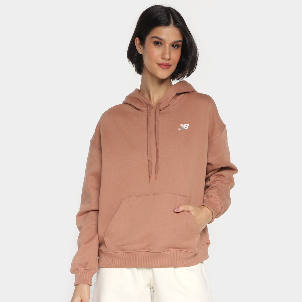 Moletom New Balance C/ Capuz Feminino