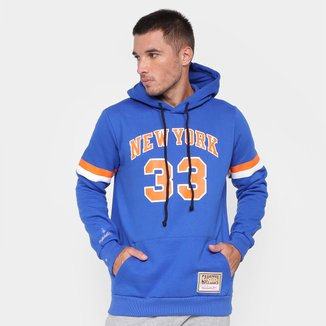 Moletom New York Knicks Ewing Mitchell & Ness Canguru Masculino