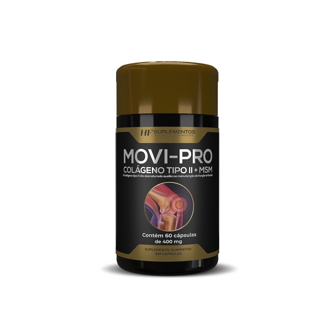MOVI-PRO COLÁGENO TIPO II + MSM 60 CAPS  HF SUPLEMENTOS