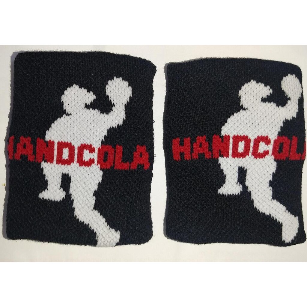 Munhequeiras HandCola unidade na cor preto 8cm