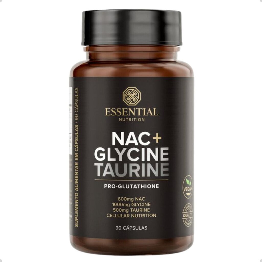 NAC Glycine Taurine Pro Glutathione 90 Capsulas Essential