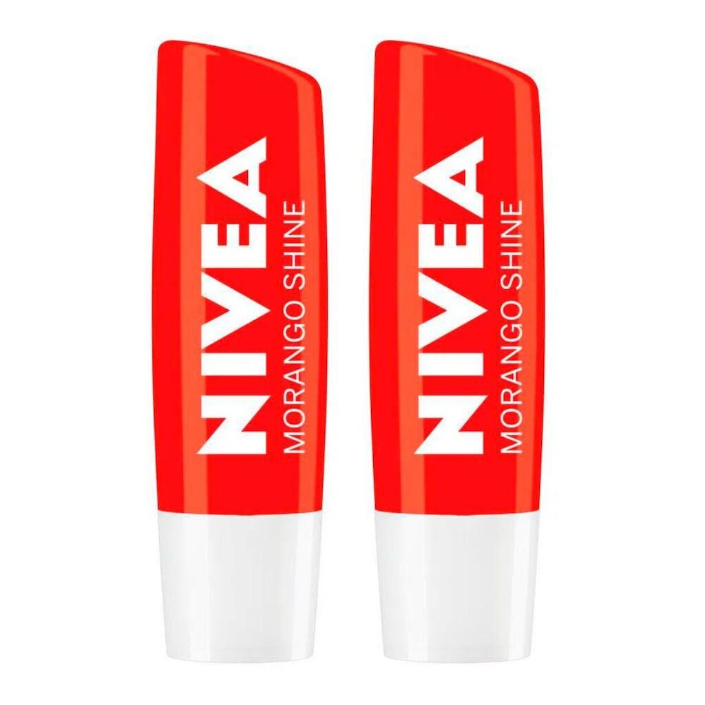 Nivea Kit com 2 Unidades – Hidratante Labial Morango Shine 4,8g Kit