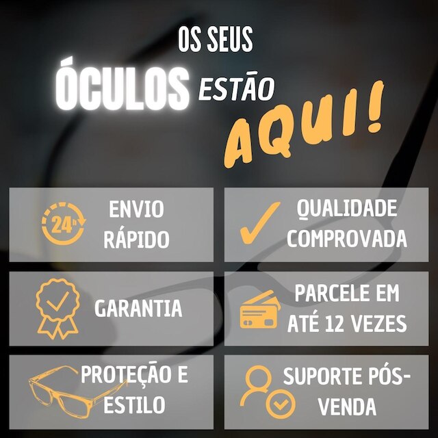 Óculos Anti Luz Azul E Direção Noturna Qualidade Superior Anti Fadiga Visual
