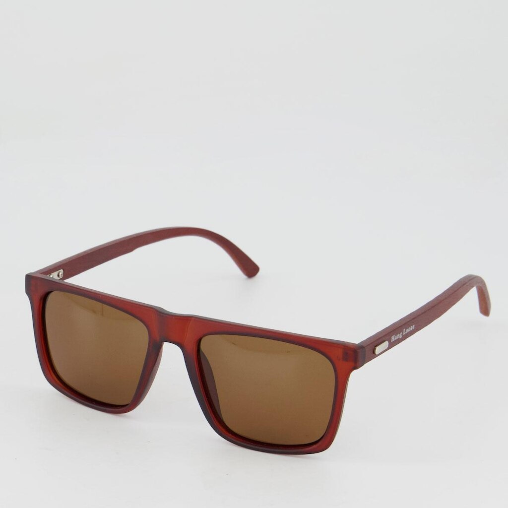 Óculos de Sol Hang Loose Square Polarizado UV Marrom