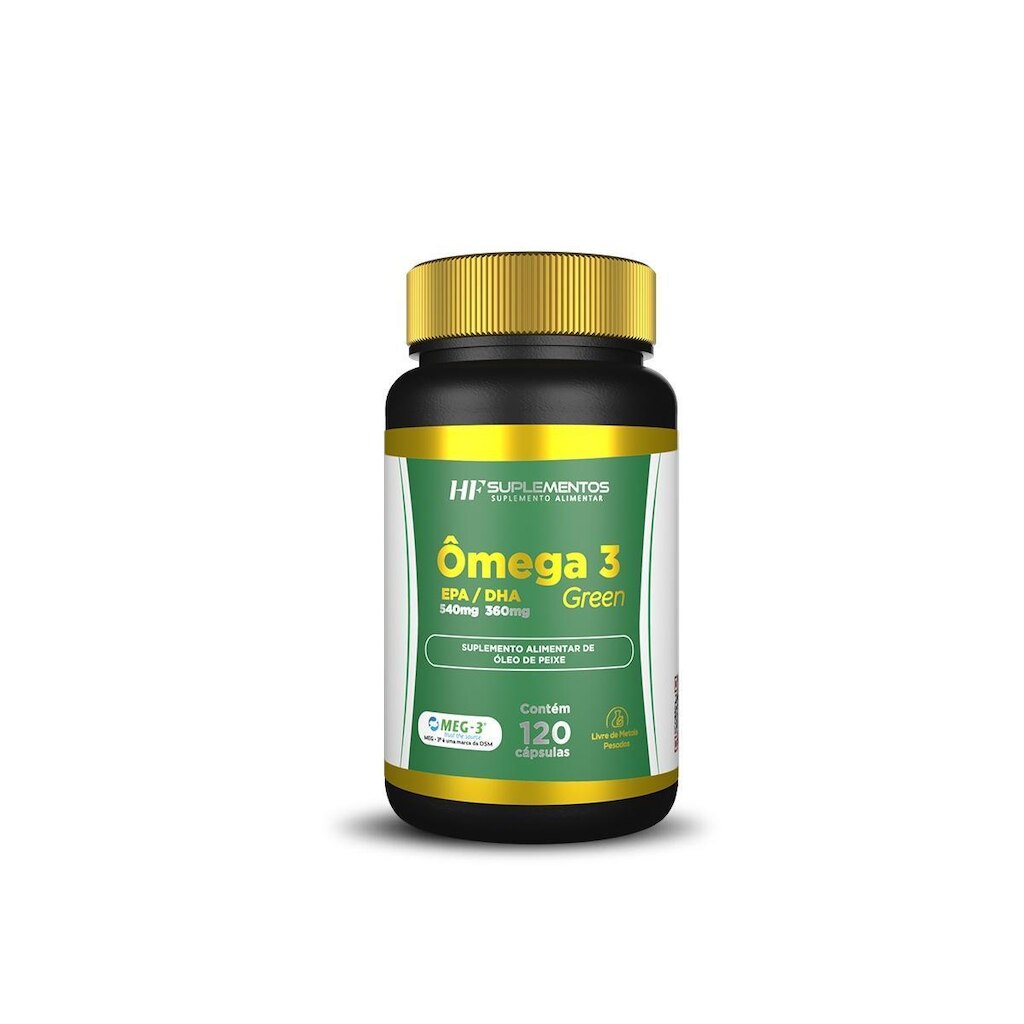 ÔMEGA 3 120CAPS EPA540MG + DHA360MG HF SUPLEMENTOS