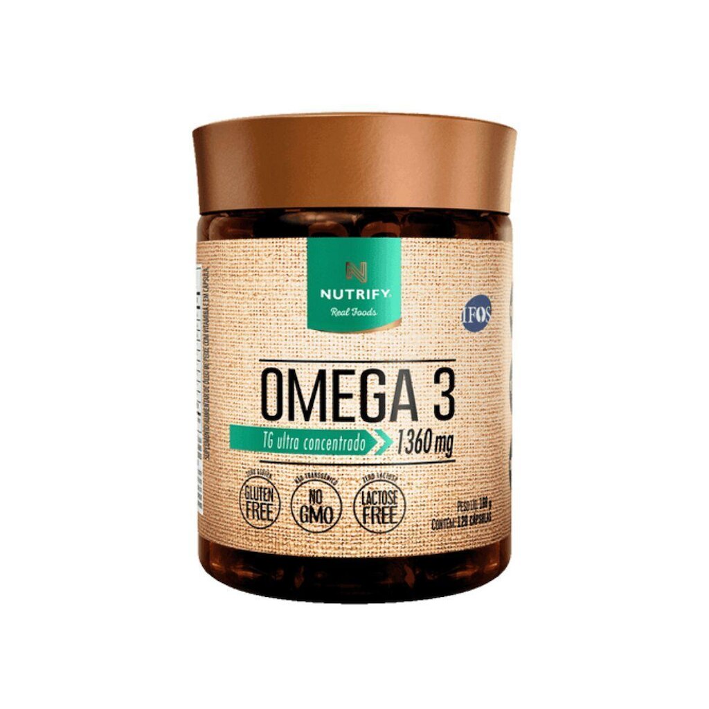 Ômega 3 Tg - 1360mg - 520mg Dha - 840mg Epa Nutrify 120 Cáps