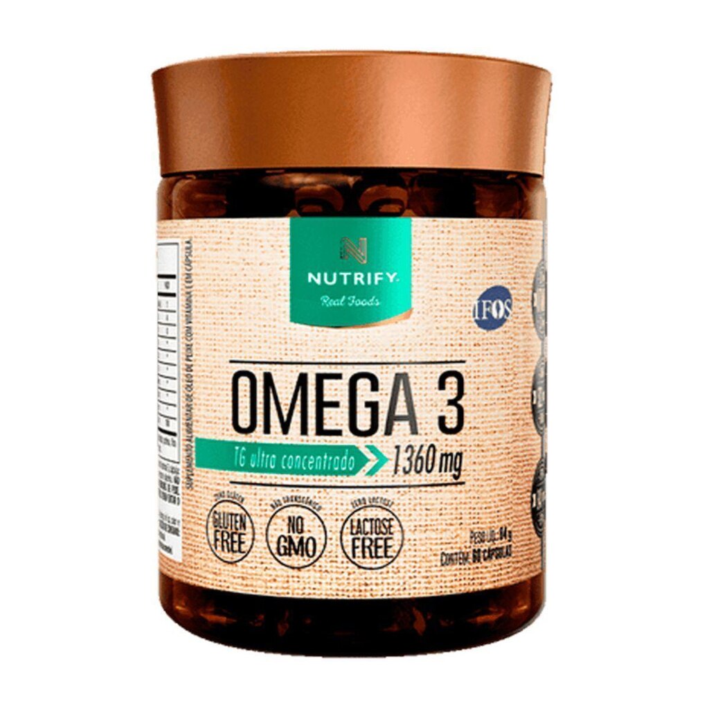 Ômega 3 Tg - 1360mg - 520mg Dha - 840mg Epa Nutrify 200 Caps