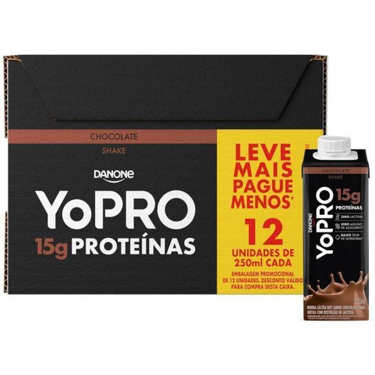 Pack YoPRO Bebida Láctea UHT com 15g de Proteínas