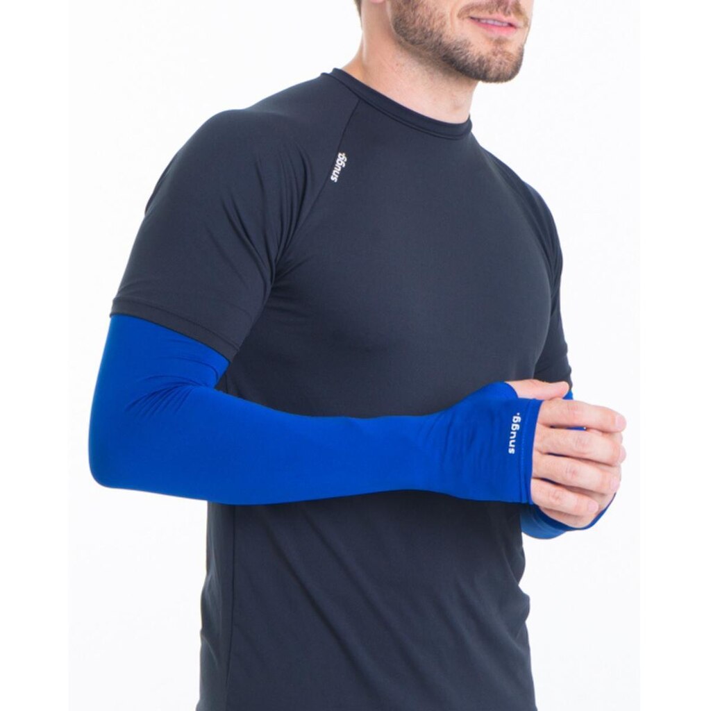 Par Manguito Proteção Solar UV50 Com Dedo Manga Ciclismo