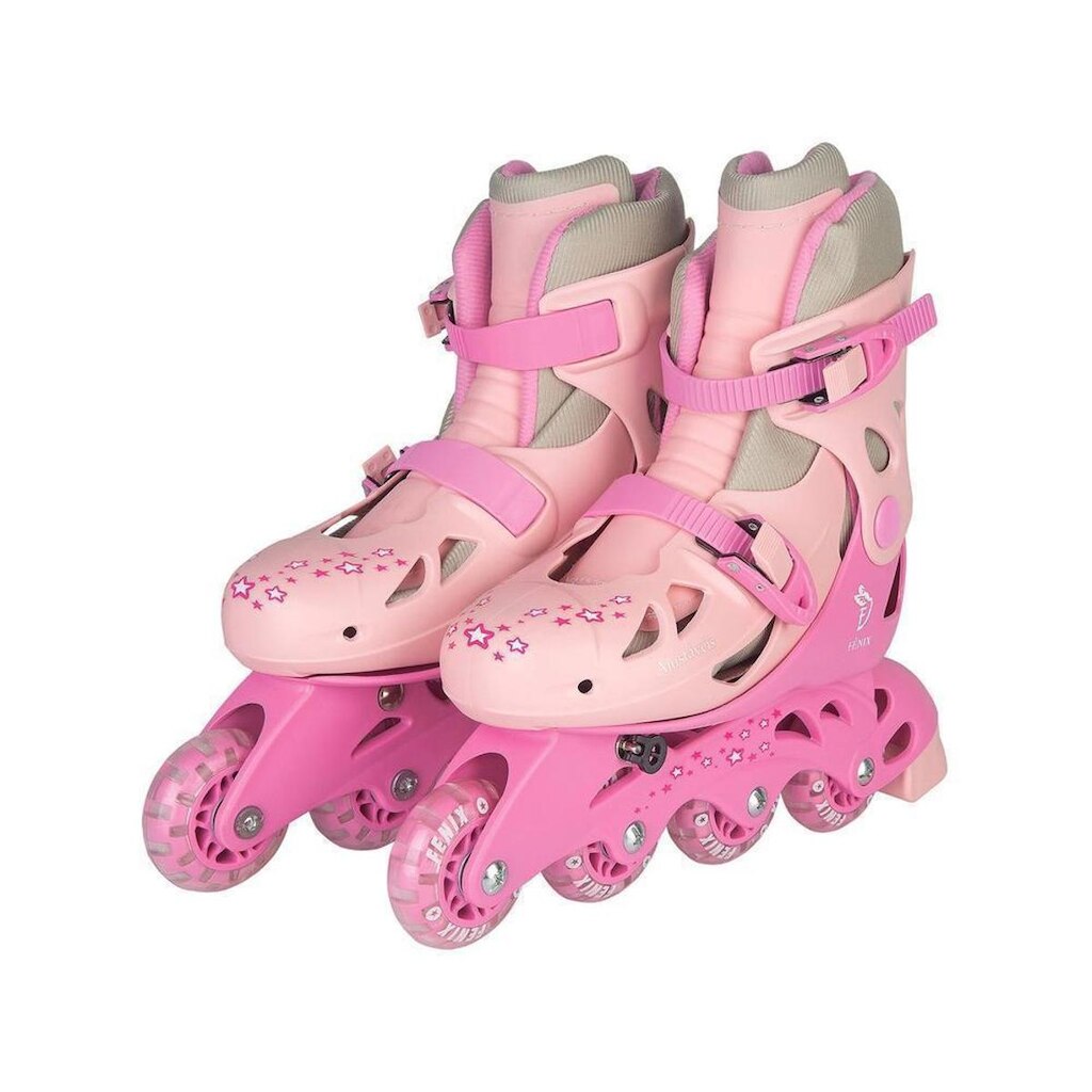 Patins in Line Infantil Fênix Rosa