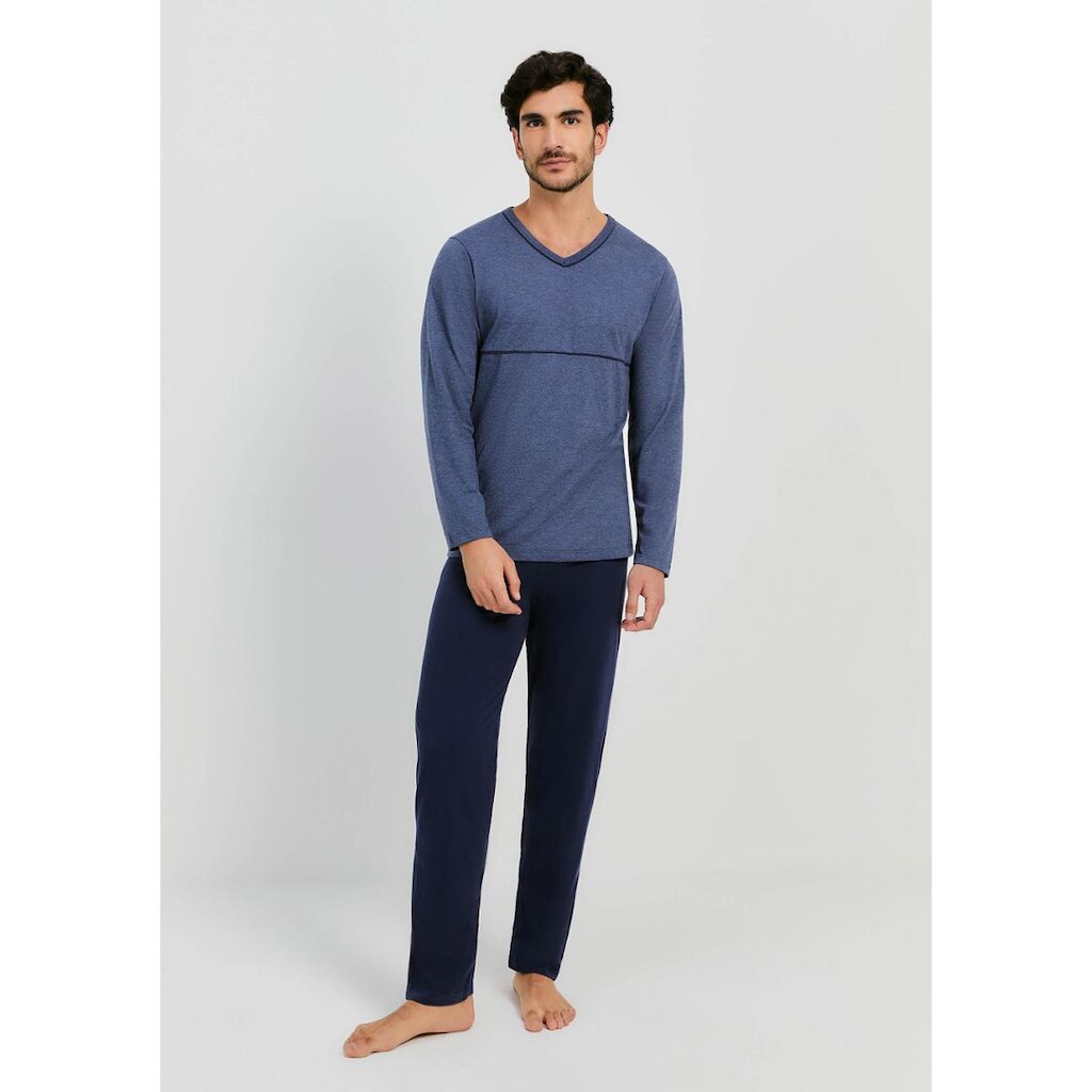 Pijama Hering Longo Com Decote V Masculino