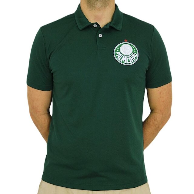 Polo Palmeiras Basic Escudo Verde