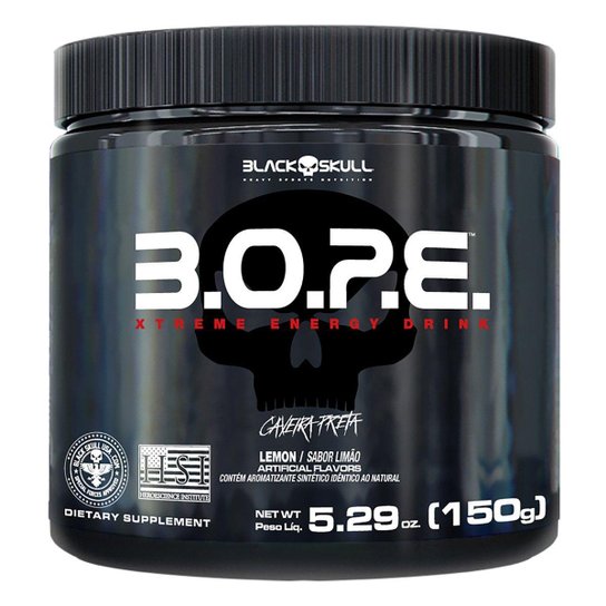Pré-Treino Black Skull B.O.P.E - 150g Menor preço em Pré-Treino Black Skull B.O.P.E - 150g