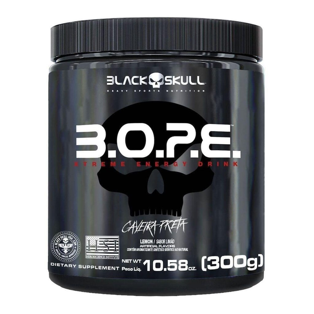 Pré Treino Bope 300g - Black Skull