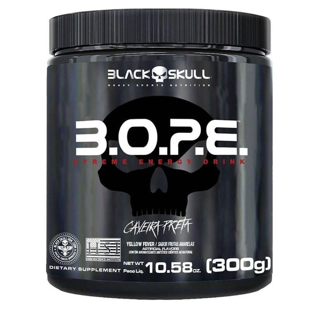 Pré Treino Bope 300g - Black Skull