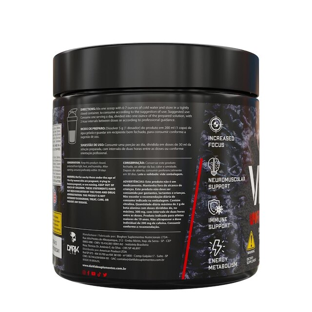 Pré Treino Venom Underground 300g Dark Lab