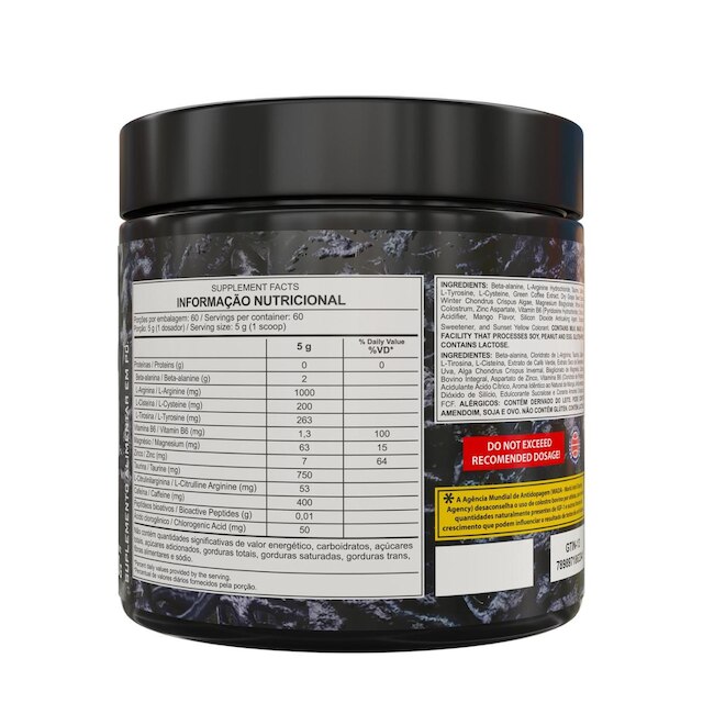 Pré Treino Venom Underground 300g Dark Lab