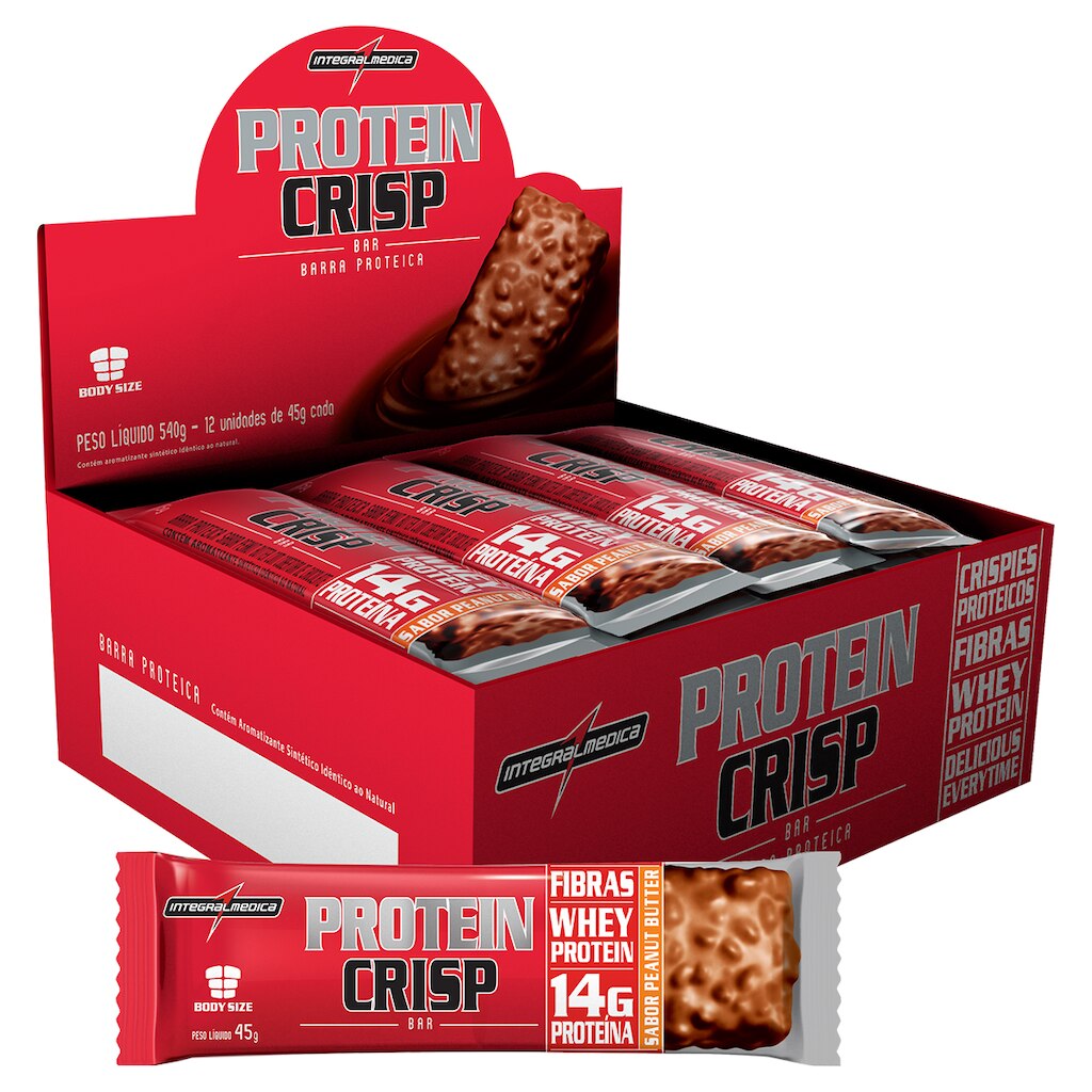 Protein Crisp Bar 12 barras - IntegralMédica