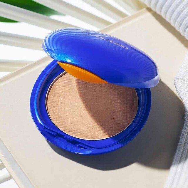 Protetor Solar Facial Compacto Refil Shiseido Uv Protective FPS 30 Medium Beige