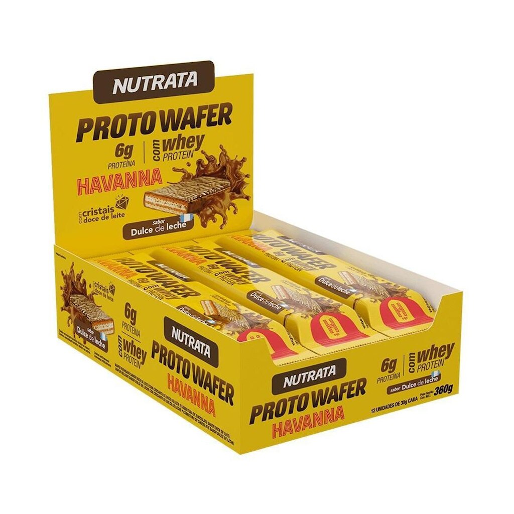 Proto Wafer Doce de Leite Havanna - Nutrata 12 un.
